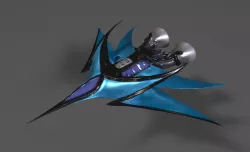 Refraction Jet - Shuttle Free 3D model