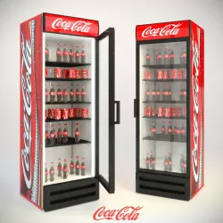 refrigerator coca-cola 3D model