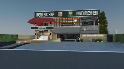 Restaurant and Bar 3D model