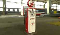 Retro GasPump Free low-poly  3D model