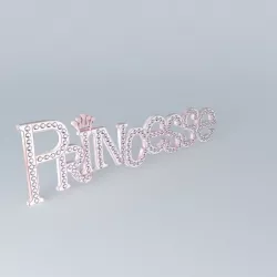 Rhinestone Princess wall decoration houses the world 3D model