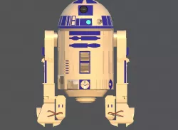 Robot r2d2  Free 3D model