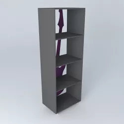 ROCK purple guitar shelf Maisons du Monde 3D model