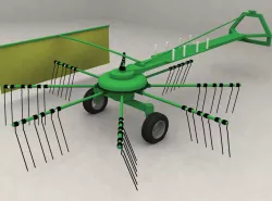 Rotary hay rake 3D model