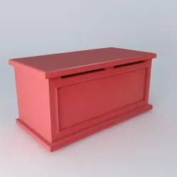 Safe child COCCINELLE red houses the world 3D model