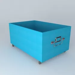 Safe storage TONIC blue houses the world 3D model