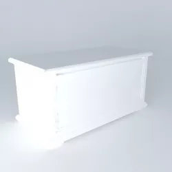 Safe toys white small model PASTEL houses the world 3D model