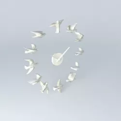 SARAH CLOCK houses the world  3D model
