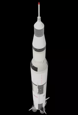 Saturn V rocket LOW POLY Free low-poly  3D model