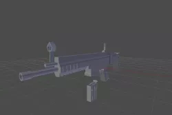 SCAR H NOTEXTURE Free 3D model