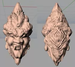 Sculpture 3D Model Devil Head Free 3D model