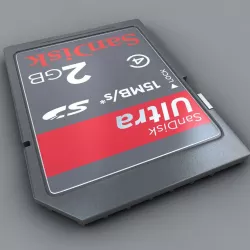 SD Card Detailed 3D model