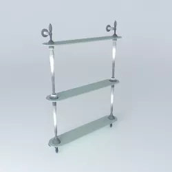 Shelf Bruges Maisons du monde 3D model