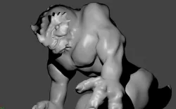 Simple - Giant Troll Model - untextured Free 3D model