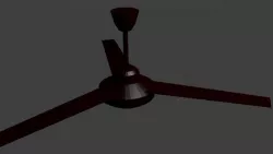 Simple low poly ceiling fan Free low-poly  3D model