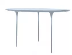 simple modern fluid liquid desk table 3 legs  Free 3D model