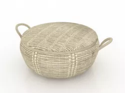 Simply Rattan Basket Free low-poly  3D model