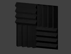 Soundproof Foam Sound Foam Free low-poly  3D model