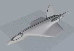 Space Jet Free 3D model