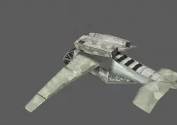 Spaceship or Harrier thing Free low-poly  3D model