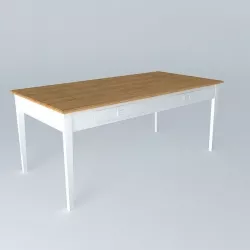 Table LEANDRE houses the world 3D model