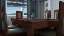 Table with chairs Free 3D model