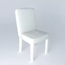 TEMPO white chair houses the world 3D model