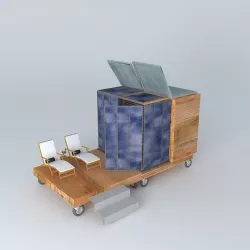 The Cube Spa solarium a Cube in my garden A new part in my ga... 3D model