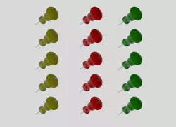 Thumb Tacks Free 3D model