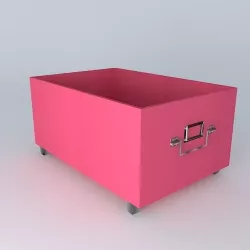 TONIC pink trunk storage houses the world 3D model