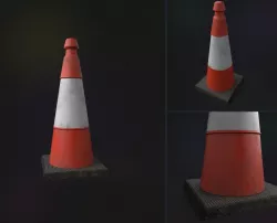 Traffic Cone Free low-poly  3D model