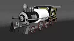 train Free low-poly  3D model