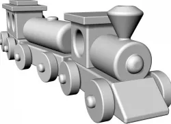 train toy Free 3D model