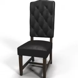 Tufted leather chair 3D model