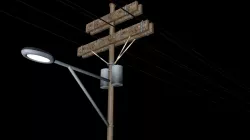 Utility Pole Free low-poly  3D model