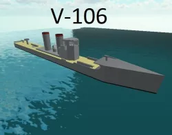 V-106 Imperial German torpedo boat Free low-poly  3D model