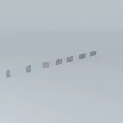 Verriere monobloc H 1200 3D model