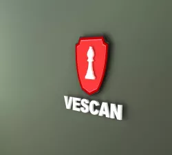 Vescan 3d logo music artist romanian Free low-poly  3D model