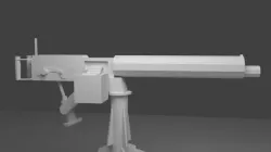 Vickers-Maxim Machine Gun WWI Free low-poly  3D model