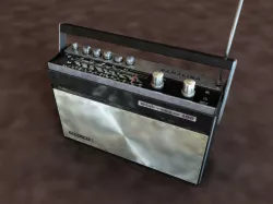 Vintage radio Free low-poly  3D model