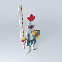 Wall height rod Chevalier houses the world 3D model
