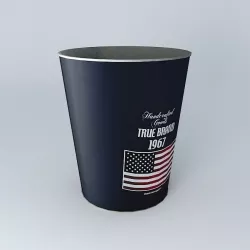 Wastebasket Princeton houses the world 3D model