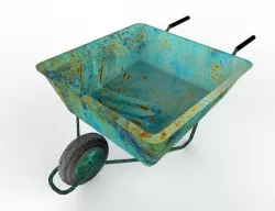 wheelbarrow  Free low-poly  3D model