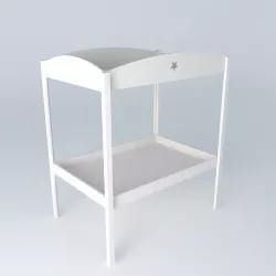 White changing table PASTEL houses the world 3D model