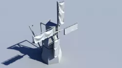 Windmill Free low-poly  3D model