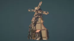 Windmill with Interior Low-poly  3D model