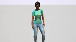 woman dark skin Free 3D model