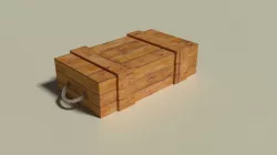 Wooden Weapon Crate  Free low-poly  3D model