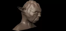 Yoda Head Free low-poly  3D model