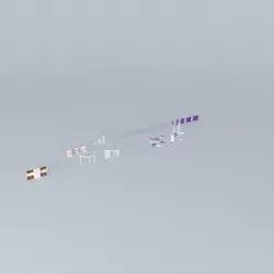 18 square meters project 3D model